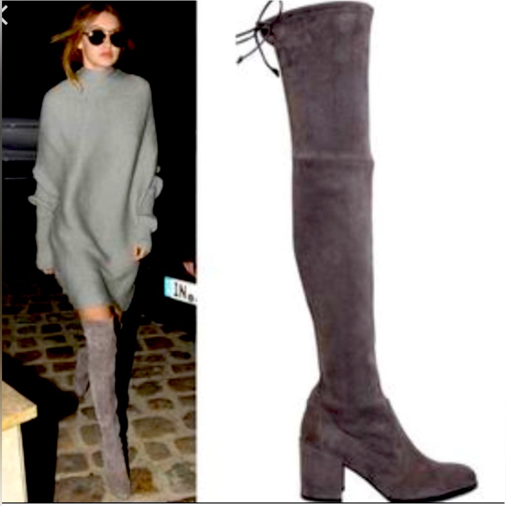 Stuart Weitzman TIELAND  Slate Suede M8.5